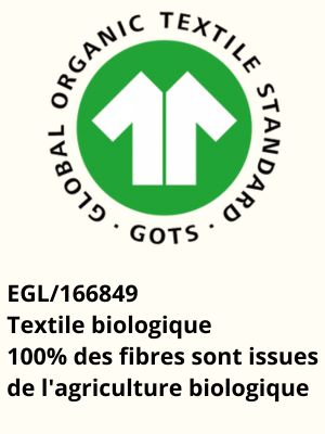 100% Coton Bio GOTS